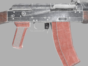 ak-47 3D मॉडल