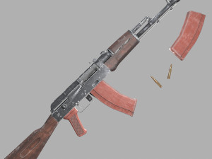 ak-47 3D मॉडल