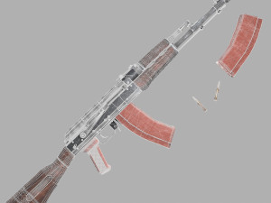 ak-47 3D मॉडल
