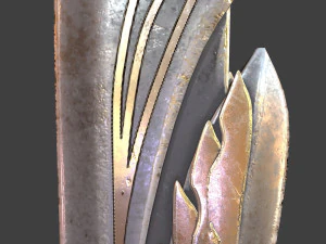 fantasy sword 13 3D Model