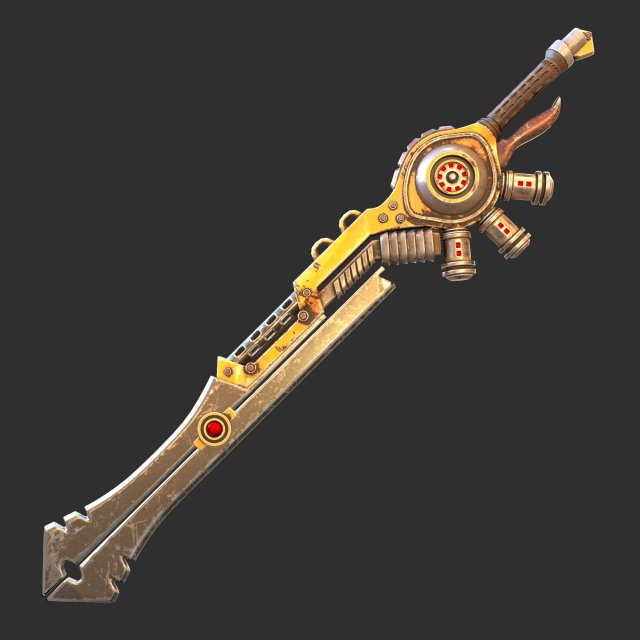 fantasy sword 14 3D मॉडल .c4d .max .obj .3ds .fbx .stl .blend 