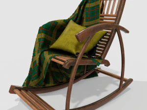 cadeira de balan&ccedil;o Modelo 3D