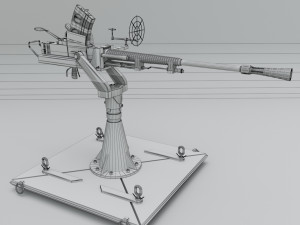 machine turret 3D मॉडल