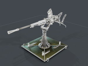 machine turret 3D मॉडल