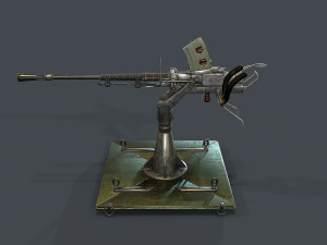 machine turret 3D मॉडल