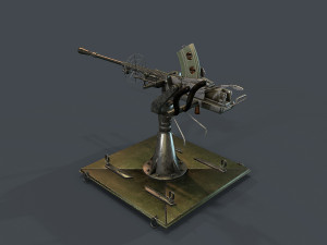 machine turret 3D मॉडल