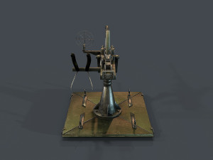 machine turret 3D मॉडल
