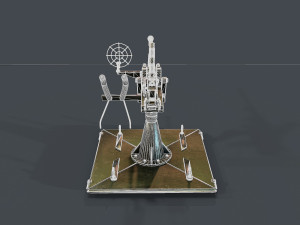 machine turret 3D मॉडल