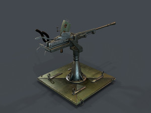 machine turret 3D मॉडल
