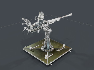 machine turret 3D मॉडल