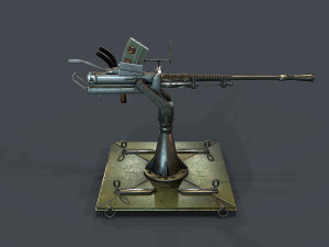 machine turret 3D मॉडल