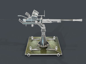 machine turret 3D मॉडल