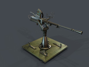 machine turret 3D मॉडल