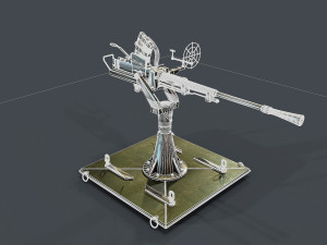 machine turret 3D मॉडल