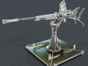 machine turret 3D मॉडल