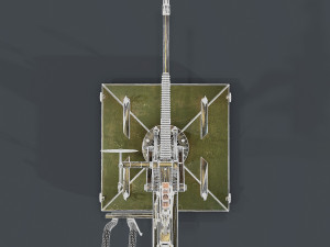 machine turret 3D मॉडल