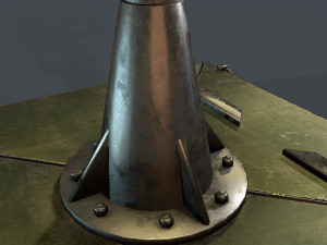 machine turret 3D मॉडल