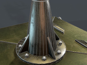 machine turret 3D मॉडल