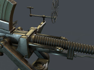machine turret 3D मॉडल