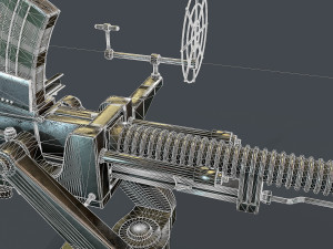 machine turret 3D मॉडल