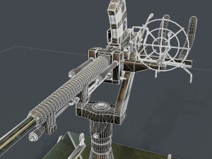 machine turret 3D मॉडल