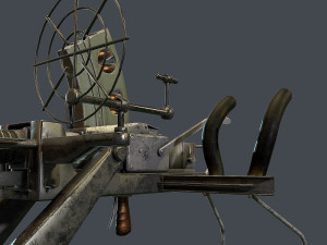 machine turret 3D मॉडल