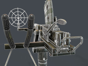 machine turret 3D मॉडल