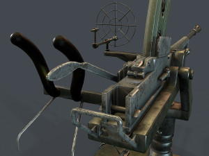 machine turret 3D मॉडल