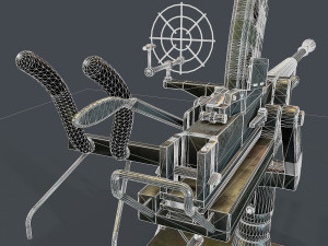 machine turret 3D मॉडल
