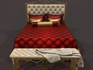ベッド 3Dモデル