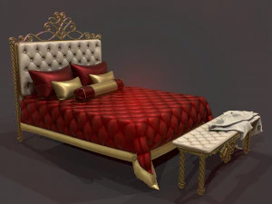 ベッド 3Dモデル