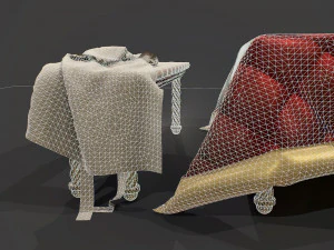 ベッド 3Dモデル