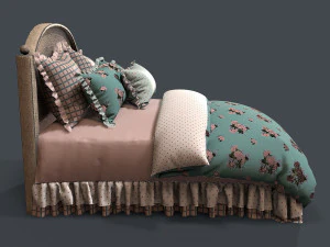 bed 1 3D Model