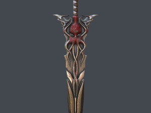 fantasy sword 15 3D Model