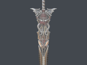 fantasy sword 15 3D Model