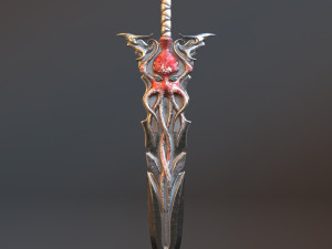 fantasy sword 15 3D Model