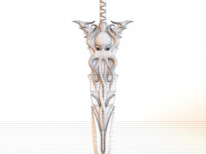 fantasy sword 15 3D Model