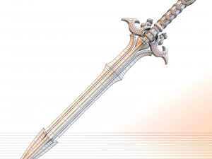 fantasy sword 16 3D Model