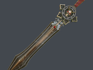 fantasy sword 17 3D Model