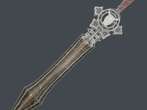 fantasy sword 17 3D Model