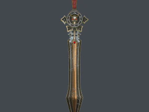 fantasy sword 17 3D Model