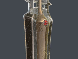 fantasy sword 17 3D Model