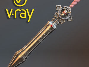 fantasy sword 17 3D Model