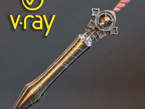 fantasy sword 17 3D Model