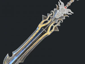 fantasy sword 18 3D Model