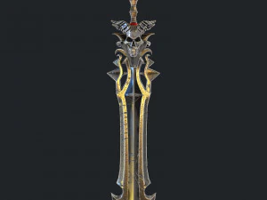 fantasy sword 18 3D Model