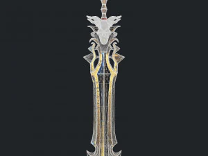 fantasy sword 18 3D Model