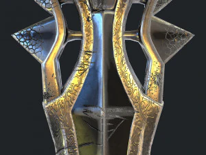 fantasy sword 18 3D Model