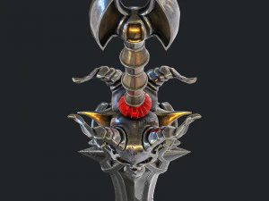 fantasy sword 18 3D Model