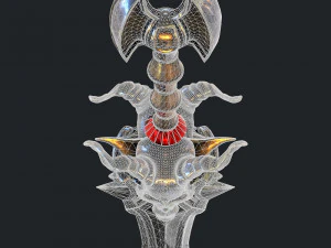 fantasy sword 18 3D Model